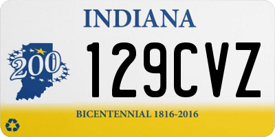 IN license plate 129CVZ
