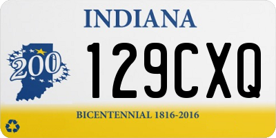 IN license plate 129CXQ