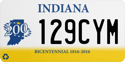 IN license plate 129CYM