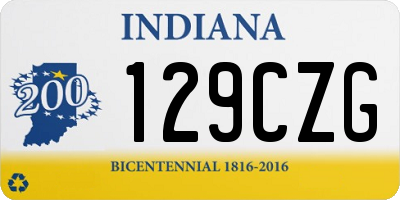 IN license plate 129CZG