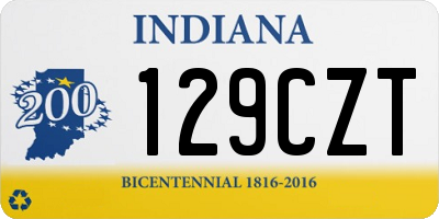 IN license plate 129CZT