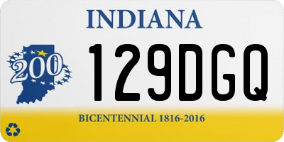 IN license plate 129DGQ