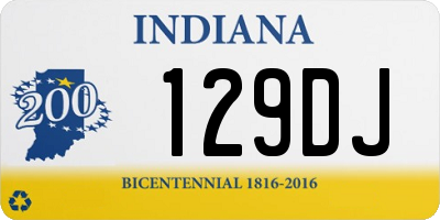 IN license plate 129DJ