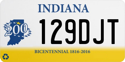 IN license plate 129DJT