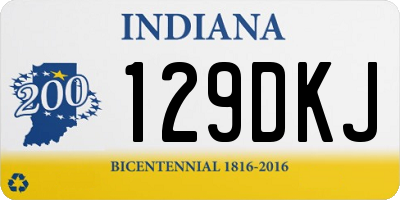 IN license plate 129DKJ