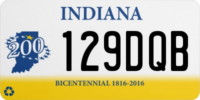 IN license plate 129DQB