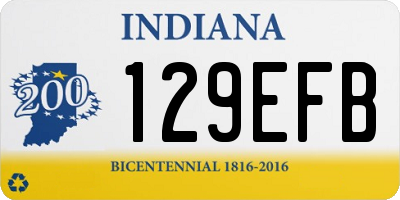 IN license plate 129EFB