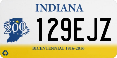 IN license plate 129EJZ