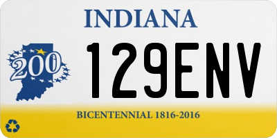 IN license plate 129ENV