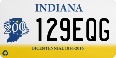 IN license plate 129EQG