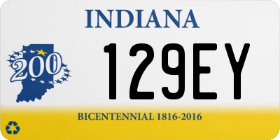 IN license plate 129EY