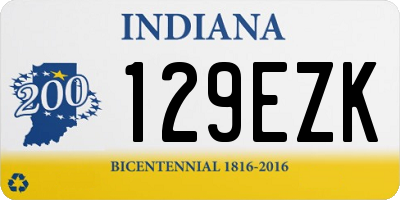 IN license plate 129EZK
