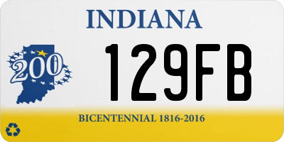 IN license plate 129FB