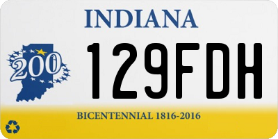 IN license plate 129FDH