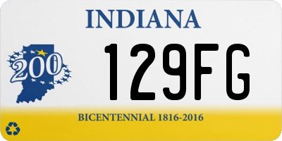 IN license plate 129FG