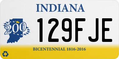 IN license plate 129FJE