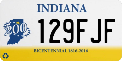 IN license plate 129FJF