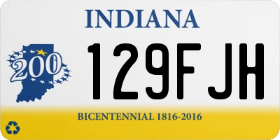 IN license plate 129FJH