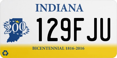 IN license plate 129FJU