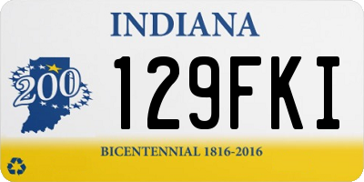 IN license plate 129FKI
