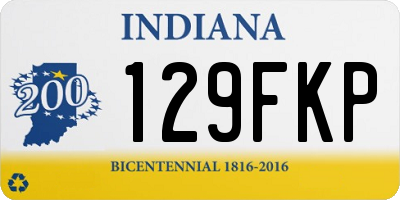 IN license plate 129FKP