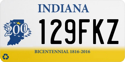 IN license plate 129FKZ