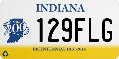IN license plate 129FLG