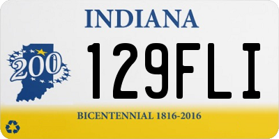 IN license plate 129FLI