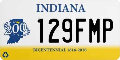 IN license plate 129FMP