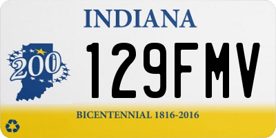 IN license plate 129FMV