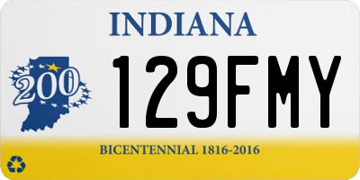 IN license plate 129FMY