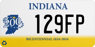 IN license plate 129FP