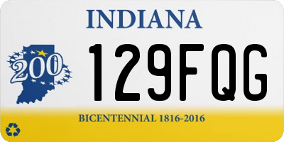 IN license plate 129FQG