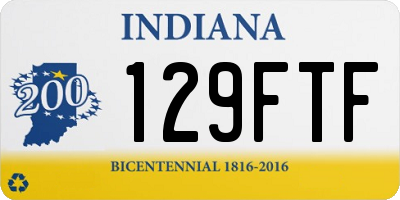 IN license plate 129FTF
