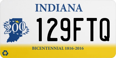 IN license plate 129FTQ