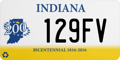 IN license plate 129FV