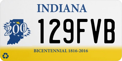 IN license plate 129FVB