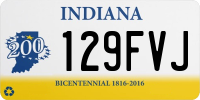 IN license plate 129FVJ