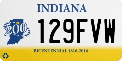 IN license plate 129FVW