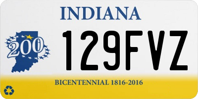 IN license plate 129FVZ