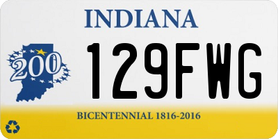 IN license plate 129FWG