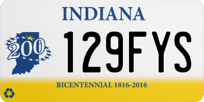 IN license plate 129FYS