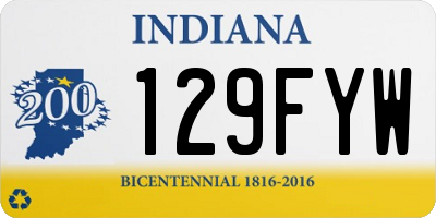 IN license plate 129FYW
