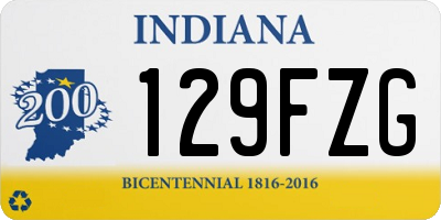 IN license plate 129FZG
