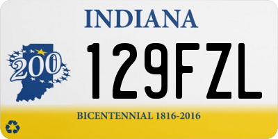 IN license plate 129FZL