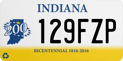 IN license plate 129FZP