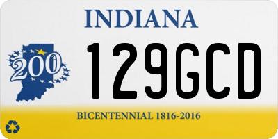 IN license plate 129GCD