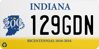 IN license plate 129GDN