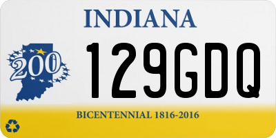 IN license plate 129GDQ