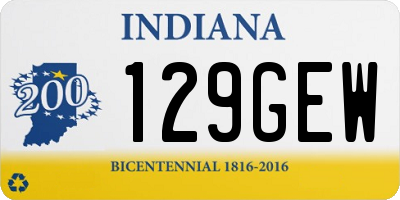 IN license plate 129GEW